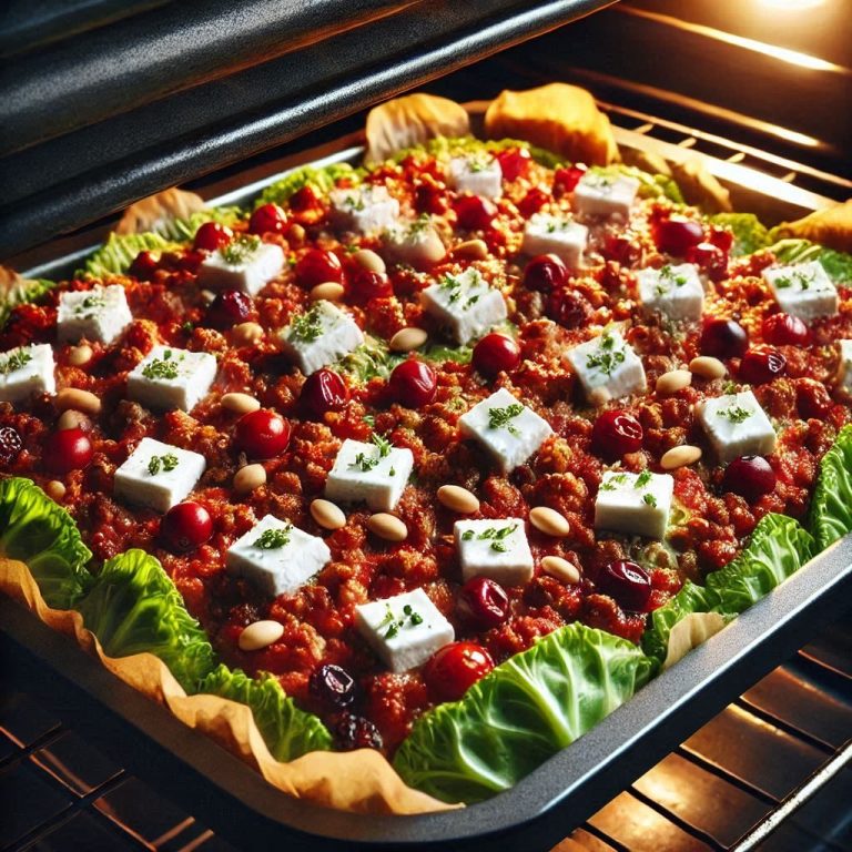 Wirsing mit Hackfleisch, Feta und Tomaten überbacken Hackfleisch Hits